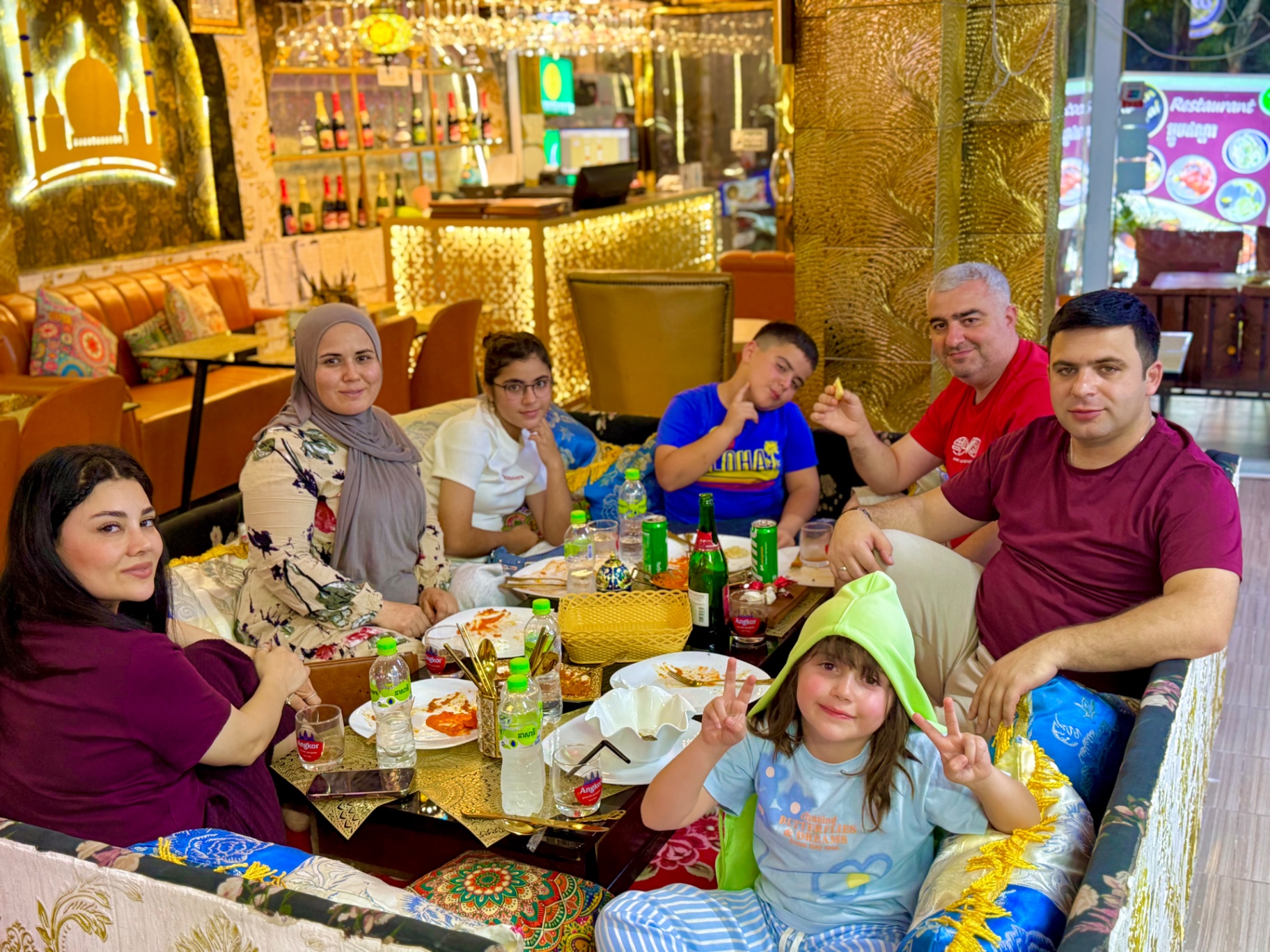 Family Floor Seating — Indian Royal Halal Food Restaurant, Sihanoukville