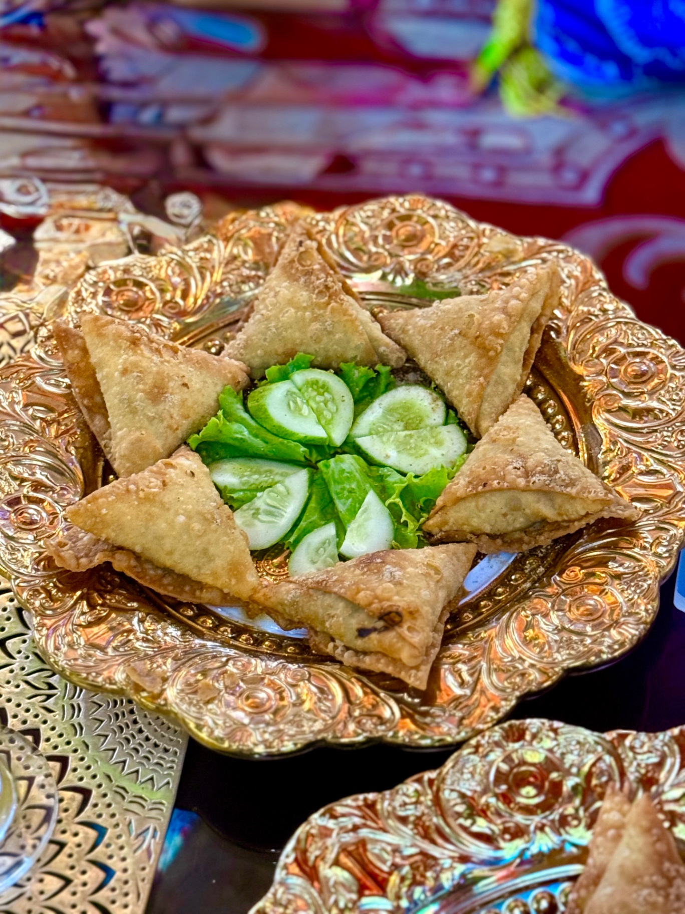 Samosa Golden Platter — Indian Royal Halal Food Restaurant, Sihanoukville