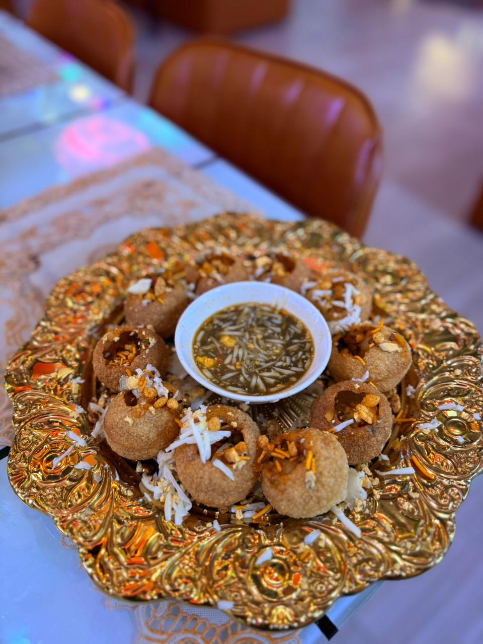 Pani Puri Platter — Indian Royal Halal Food Restaurant, Sihanoukville